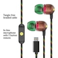 thumbnail image 2 of House of Marley Smile Jamaica USB-C Earbuds - Rasta, 2 of 7