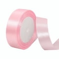 thumbnail image 2 of ZZkhGO 5cm Wide Decorative Ribbon, Polyester Solid Color Ribbon Roll for Gift Wrapping Baking Wedding, 22m Satin Like Ribbon for Party Crafts DIY, Pink, 2 of 3