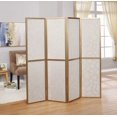 thumbnail image 4 of Roundhill Furniture Giyano 4 Panel Screen Room Divider, Gold, 4 of 4
