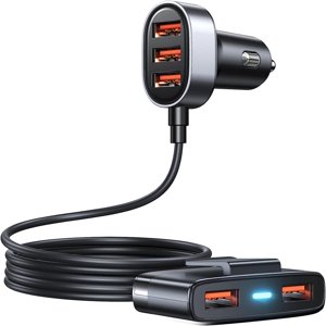 CNKOO 5 Multi USB Adaptateur de chargeur de voiture USB Chargeur de voiture pour appareils multiples 12V USB Chargeur Multiport
