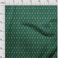 thumbnail image 2 of oneOone Georgette Viscose Fabric Floral & Flying Swan Block Printed Craft Fabric BTY 42 Inch Wide, 2 of 4