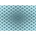 thumbnail image 1 of Ahgly Company Machine Washable Indoor Rectangle Transitional Electric Blue Area Rugs, 3' x 5', 1 of 7