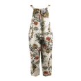 thumbnail image 4 of Combinaison d'Été pour Femmes, Col Carré Sans Manches, Motif Floral Feuille, 4 of 6