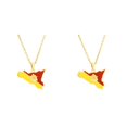 thumbnail image 3 of Transemion Gift Idea Pendant Necklace Unique Suitable For All Ages Gold Statement gold 2Set, 3 of 6