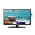 thumbnail image 1 of SYLVOX Smart 12Volt TV, 24" Newest Google TV Support Download APPs with Google Assistant, 1080P DC/AC Powered Television for RV Camper, 1 of 5