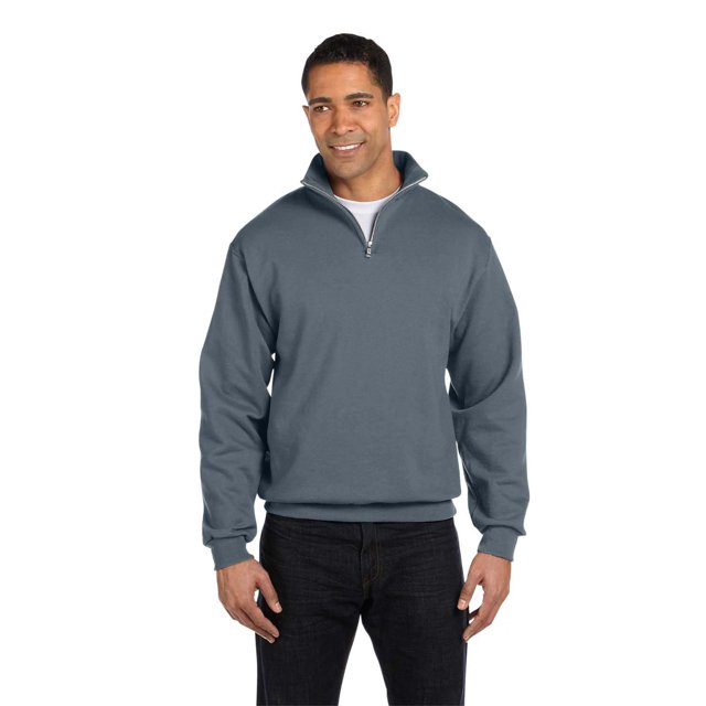 Jerzees Adult 8 oz. NuBlend Quarter-Zip Cadet Collar Sweatshirt - 995M