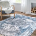 thumbnail image 2 of Rugking Area Rug 5x7 Blue Vintage Rug Vintage Rug Traditional Distressed Foldable Retro Kitchen Accent Rug Indoor Non Slip Carpet Bedroom Living Room Bathroom, 2 of 6