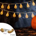 thumbnail image 2 of Halloween Decorations Outdoor, 9.84FT 20 LED Halloween Lights Battery Operated String Lights for Window Indoor Outdoor Decor Party, Halloween Decorations Indoor, 2 of 6