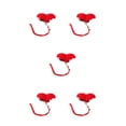 thumbnail image 1 of mmirethe 1/2/3/5 Angel Wing Rabbit Harness Cat Pet Leash Training Rope Outside Walking Accessories Clothes for Duck Hen Red XS 5PCS, 1 of 1