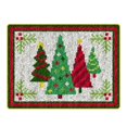 thumbnail image 1 of Christmas Latch Hook Kit DIY Rug Making Carpet Embroidery Kit Christmas Tree, 1 of 9