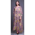 thumbnail image 2 of Bimba Kaftan Floral pour Femmes, Tenue d'Intérieur de Vacances, Robe Maxi, Couvre-Maillot de Plage - 4X-5X, 2 of 5