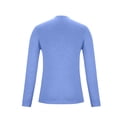 thumbnail image 4 of Mens Knit Shirts Long Sleeve Sweater Solid Color V-Neck Pullover Moisture Sicking Muscle Tops, 4 of 5