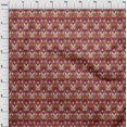 thumbnail image 3 of oneOone Tissu Popeline de Coton Motif Cachemire Ikat Tissu BTY 56 Pouces de Large, 3 of 4