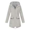 thumbnail image 1 of Penkiiy Manteau de Pluie pour Femme avec Capuche Imperméable Léger Trench de Pluie Compressible Coupe-Vent de Randonnée Imperméable Manteau d'Extérieur 5TG Gris, 1 of 5