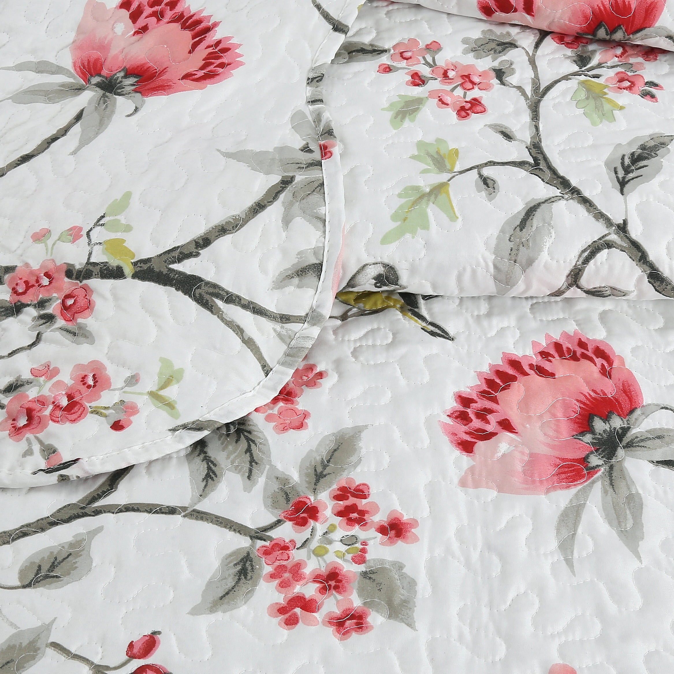 Marina Decoration Rich Printed Stitching Coverlet Bedspread Ultra Soft Summer Bedding Quilt Set with Quilted Sham