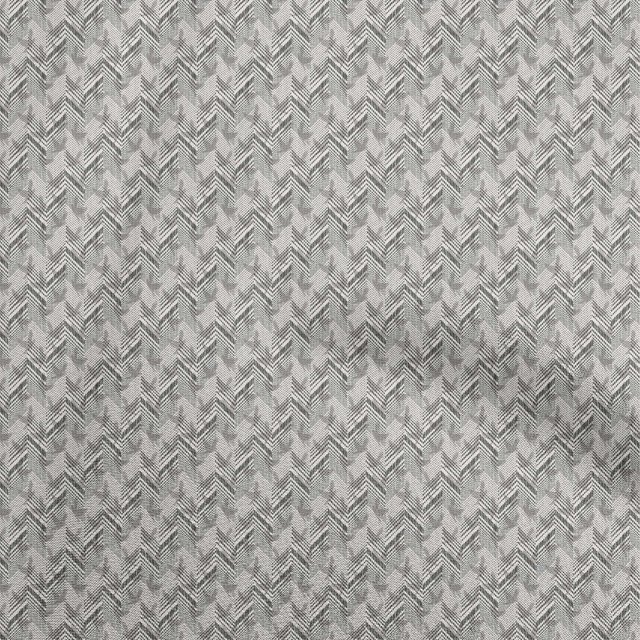 oneOone Rayon Black Fabric Chevron Craft Projects Decor Fabric Printed By The Yard 56 Inch Wide
