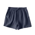 thumbnail image 1 of Tranfacy Summer Shorts for Women, Solid Color Casual Pocket Home Shorts, 1 of 6