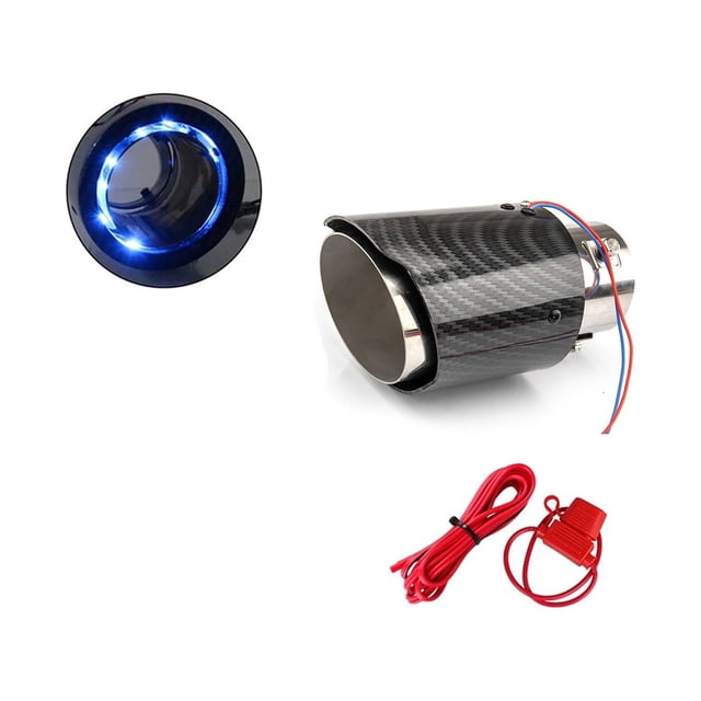 LED Lamp Tail Throat Automobile Carbon Fiber Exhaust,thermostability