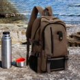 thumbnail image 2 of Computer Bag Daypack Gifts Travel Backpacking Organizers Portable Storage Handbag Tote Storage Laptop Backpack Brown, 2 of 9
