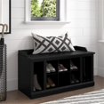 thumbnail image 2 of Woodland 40W Shoe Storage Bench with Shelves in Black Oak - Engineered Wood, 2 of 10