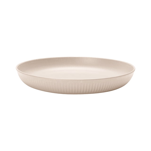 Dvruxg Wheat Straw Dinner Plates Set of 4, Microwave Safe Plastic Plates, Stackable Tableware for Family Meals & Parties