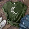 thumbnail image 2 of Hauts à Manches Courtes pour Femmes Mode Femmes T-Shirt à Col Rond Imprimé Lune T-Shirt à Manches Courtes T-Shirt Décontracté Hauts, 2 of 3