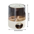 thumbnail image 2 of WIFKLSIIPG Contenants de Rangement de Grains Transparents avec Tiroirs 6 Compartiments Seau à Riz de Cuisine Rotatif à 360 ° Sortie en un Clic Distributeur de Riz Distributeur Rotatif pour Aliments Secs pour Ranger les Légumineuses 1 Pce, 2 of 3