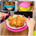 thumbnail image 4 of MasteelfCA 3pcs Multifunctional Storage Plates Kitchen Layered Storage Racks Microwave Layered Food Racks, 4 of 8