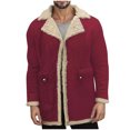 thumbnail image 2 of LOVZFMLL Jackets for Men's Casual Winter Casual Solid Color Coats Long Sleeve Button Overcoat Jacket, 2 of 6