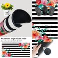 thumbnail image 3 of Floral Extended Gaming Mouse Pad Large Keyboard Mousepad Desktop Mat, Non-Slip Rubber Base with Stitched Edge XXL Black Large Desk Pad for Work/Office/Home 31.5x15.75 Inch, Beautiful Flower, 3 of 5