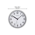 thumbnail image 3 of HOMETRENDS Basic Indoor 8.8-inch Gray Analog Round Wall Clock, 3 of 7