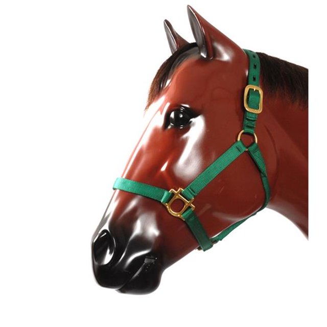 Valhoma 1990-BK-M T Black Halter - 800-1100 lbs - Medium