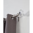 thumbnail image 2 of HOMETRENDS ACRYLIC SQUARE 1" DRAPERY ROD SET 60-144" NICKEL, 2 of 2