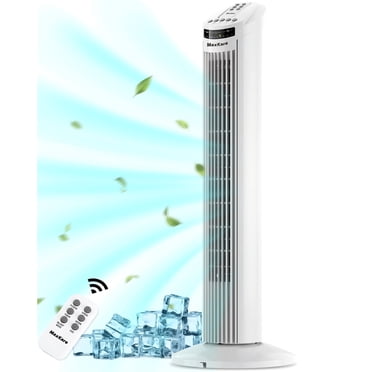 30" Tower Fan 70°Oscillating Cooling Fan with Remote Control 3 Speeds 3 Wind Modes, 7.5H Timer, White