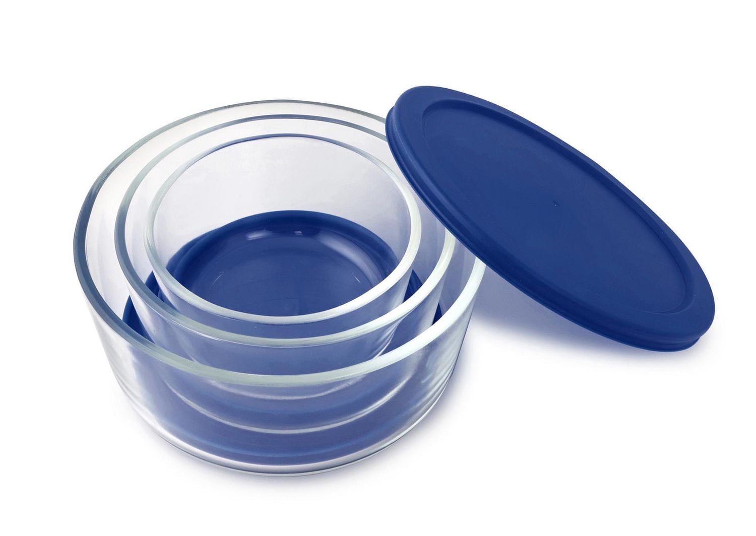 Pillsbury 6 Pièces de Récipients Ronds en Verre avec Couvercles