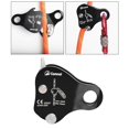 thumbnail image 4 of Safety Rope Grab Rock Climbing Arborist Fall Exploring Rappelling Caving Arrester Pulley Device Black, 4 of 9
