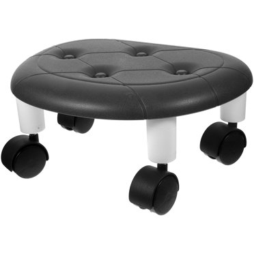 FUTUREORYY Tabouret Bas Portable avec Roues Tabouret à Roulettes Rotatif 1Ensemble
