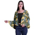 thumbnail image 1 of Moomaya Cardigan Boléro Imprimé Ouvert à l'Avant à Manches Évasées Longues Vêtements d'Été pour Femmes, 1 of 1