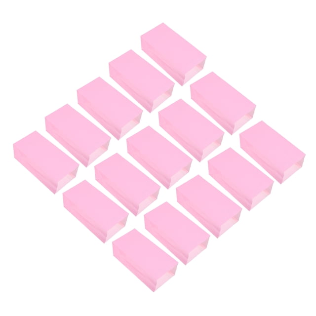SEWCHICS 50Pack Reusable Lunch Packing Kraft Paper Bags Pink Rectangular for Families and Women 11.8x3.5x2.4in