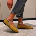 thumbnail image 3 of B91xZ Mocassins pour Femmes Bout Rond Plats Extensibles Mode Décontractée Chaussures de Soirée, Jaune 5.5, 3 of 5