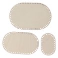 thumbnail image 2 of Wooden Crochet Bag Bottom, DIY Oval Wooden Basket Bottom Firm 3Pcs  For Backpacks, 2 of 8