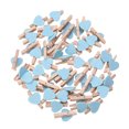 thumbnail image 1 of Miangastore 50pcs Love Wood Clips Beautiful Small Fixation Clips for Photo Painting (Blue), 1 of 9