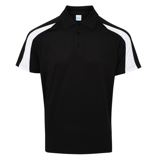 AWDis Just Cool Mens Short Sleeve Contrast Panel Polo Shirt