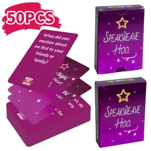 Agiferg Educational Toys Montessori Learning Toys, STEM Cognitive Development Games, 50 Card Heart To Heart Game Interactive Romantic Cards for Couples To Deepen Connections