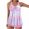 thumbnail image 1 of Cameland Womens Plus Size Swimsuits Bathing Suits Two Piece Tankini Tummy Control Swimwear Top with Boyshort, 1 of 5