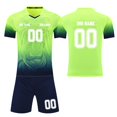 thumbnail image 1 of Custom Football Kit Set for Adult and Child, Name Number Team Logo DIY Family Match Personalized Jersey Shirt Shorts Set, Dad and Son Matching Outfits Green XS, 1 of 6