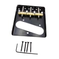 thumbnail image 3 of QualitChoice Guitar Bridge Set Easy to Install Vintage Brass Tools Saddles Design black 7.6x8.5cm, 3 of 6