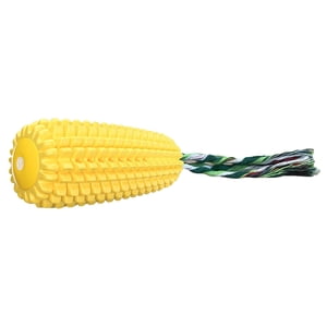 Hearth & Gear Dog Toy TPR Durable Chew Toy Realistic Corn Texture Squeaky Sound Rope Knot Teething Stick Puppy Bag Girl Dog for Blind Dogs Rubber Dog Nylon Dog Bones for Small Dogs Pet for Dogs Dog
