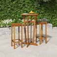 thumbnail image 1 of vidaXL Ensemble de Bar de Jardin 3 Pcs Bois Massif Acacia, 1 of 5