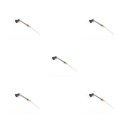 thumbnail image 1 of yingyy Model Railway Lamp Outdoor 1:87 Scale Streetlight Building LED Park Light Garden Yard Building Layout Decorations Type A Black 5Set, 1 of 6